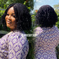 Black curled tip Bob wig, Closure wig Nano twist