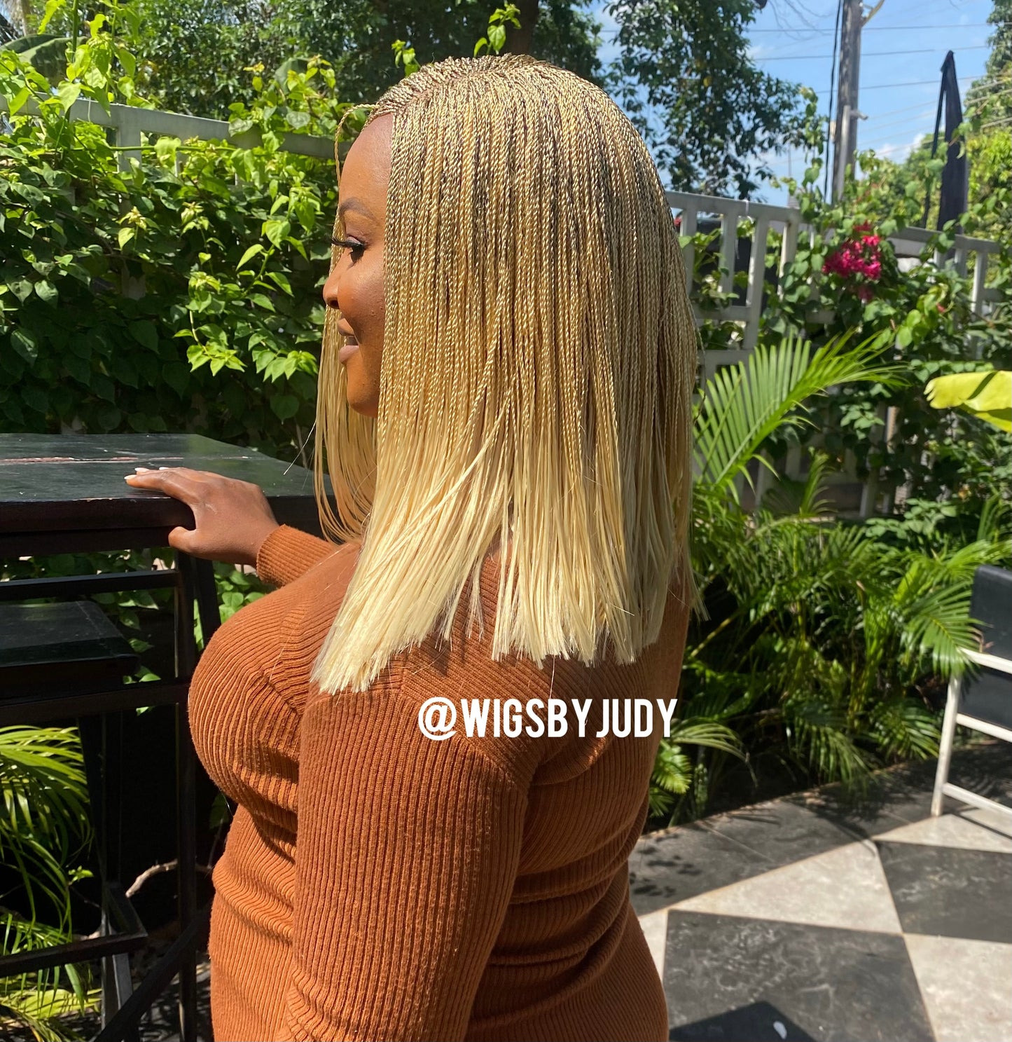 Blonde wig, Closure wig nano twist wig