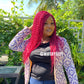 Red braided wig, Closure wig curly twist