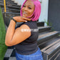 Pink Bob wig, Closure wig Nano twist