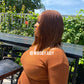 Copper colour Sleek Bob wig, Closure wig Nano twist