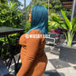 Teal colour Sleek Bob wig, Closure wig Nano twist